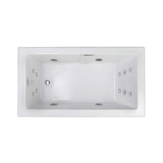 Jacuzzi Elara 72" Rectangle Whirlpool Bathtub With Left Drain