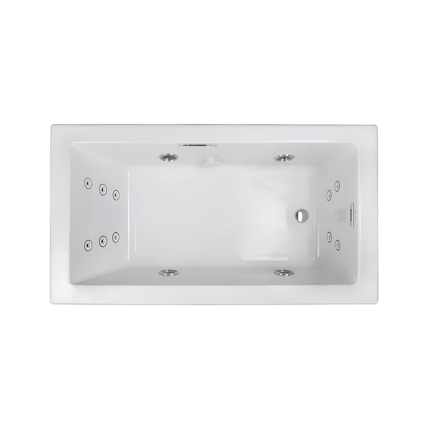 Jacuzzi Elara 72" Drop-In Whirlpool Bathtub With 10 AccuPro Jet