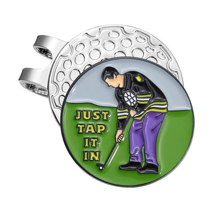 Just Tap It In Golf Ball Marker Clip