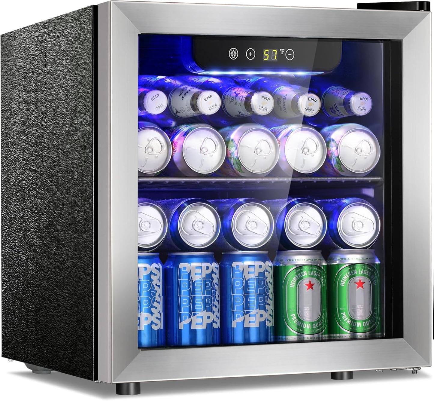 Kismile 48 Can Beverage Refrigerator Mini Fridge 58036RWC0