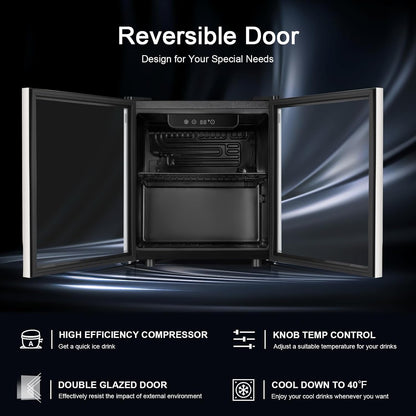 Kismile 48 Can Beverage Refrigerator Mini Fridge 58036RWC0