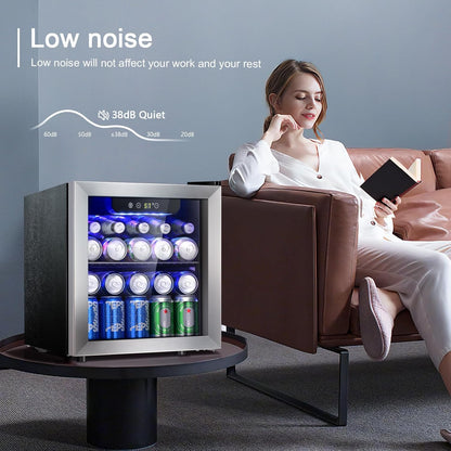 Kismile 48 Can Beverage Refrigerator Mini Fridge 58036RWC0