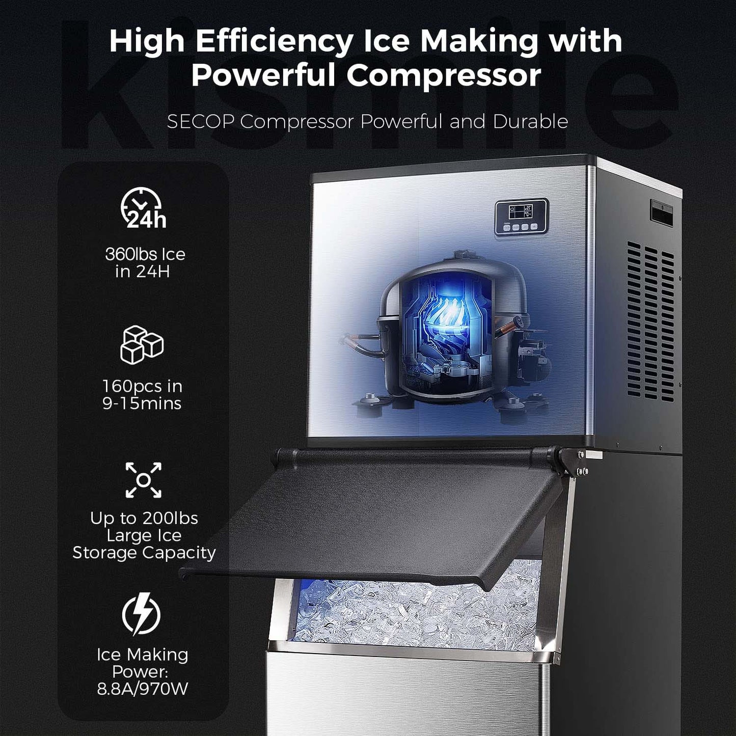 353LBS - 24H Split Commercial Ice Maker Z58160