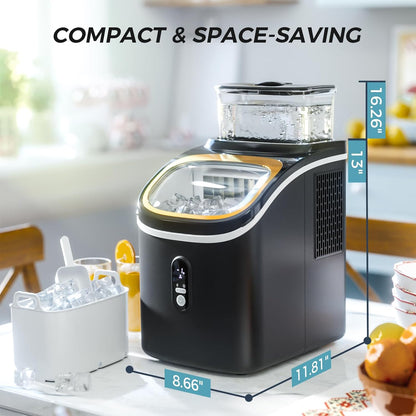 Kismile Ice Maker Countertop Portable Ice Cube Maker Machine Z5813AF