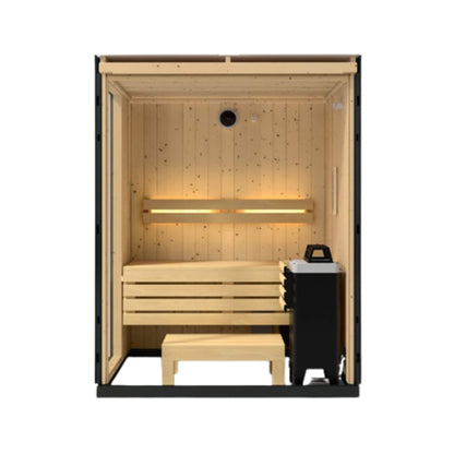 Kohler C1 Indoor Graphite Gray Freestanding Alcove Design Sauna Kit