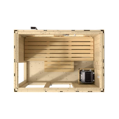 Kohler C1 Luxury Indoor Scandinavian Spruce Home Sauna Kit