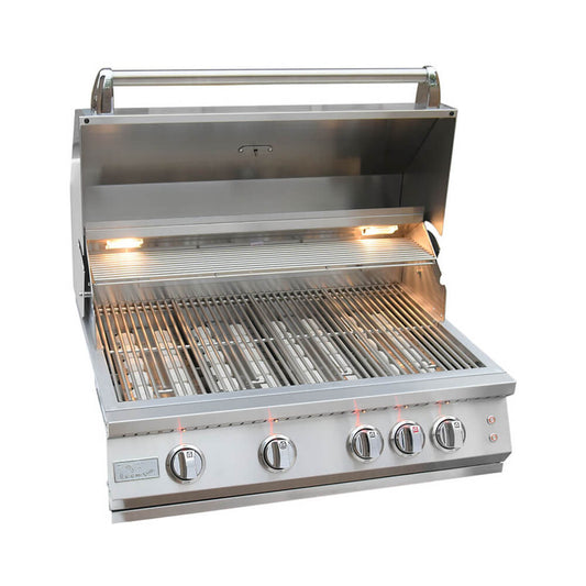 KoKoMo Grills 32-Inch Professional 72K BTU LP/NG 4 Burner Built-In Stainless Steel Gas Grill
