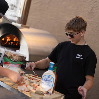 KoKoMo Grills Premium 32 Inch Stainless Steel Wood Fired Pizza Oven - KO-PIZZAOVEN