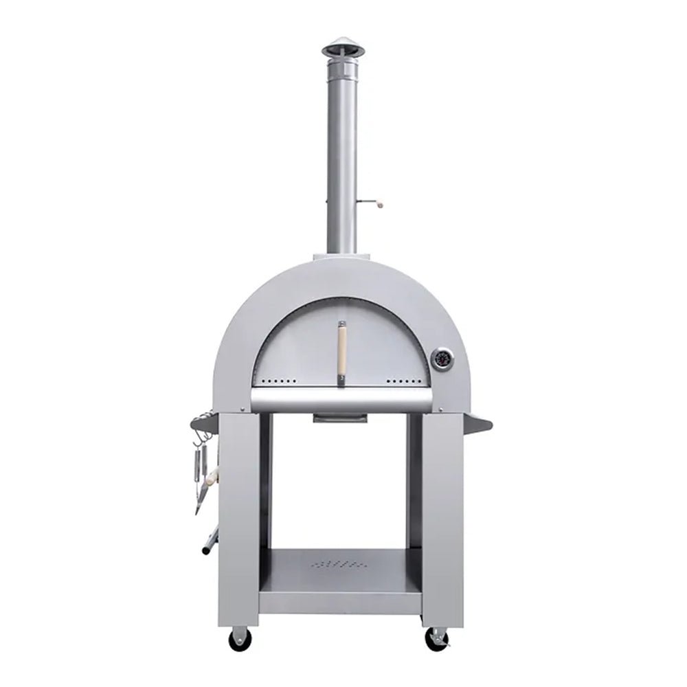 KoKoMo Grills Premium 32 Inch Stainless Steel Wood Fired Pizza Oven - KO-PIZZAOVEN