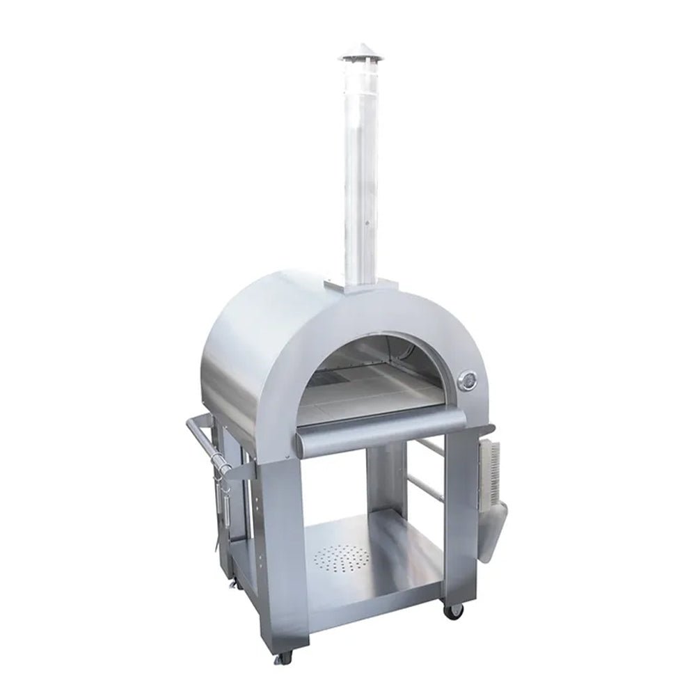 KoKoMo Grills Premium 32 Inch Stainless Steel Wood Fired Pizza Oven - KO-PIZZAOVEN