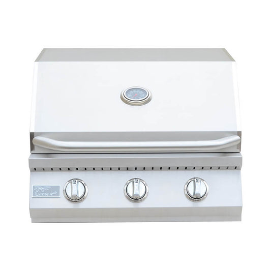 KoKoMo Grills 26-Inch Premium 36K BTU LP/NG 3 Burner Built-In Stainless Steel Gas Grill