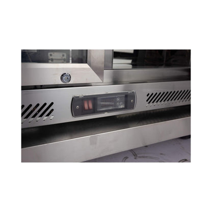 Large Black Stainless Steel Single-Door Fridge For Outdoor Kitchen Islands