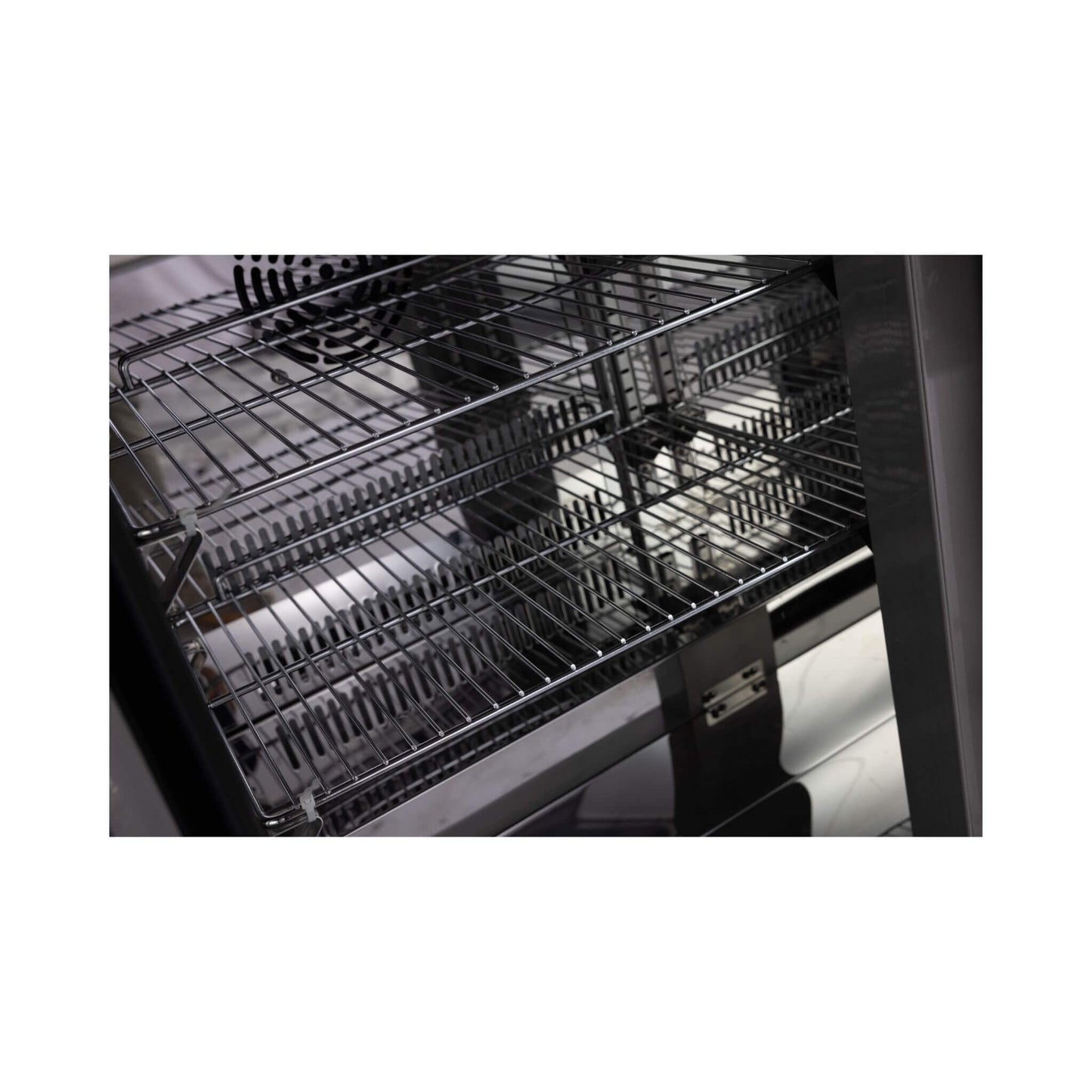 Large Black Stainless Steel Single-Door Fridge For Outdoor Kitchen Islands