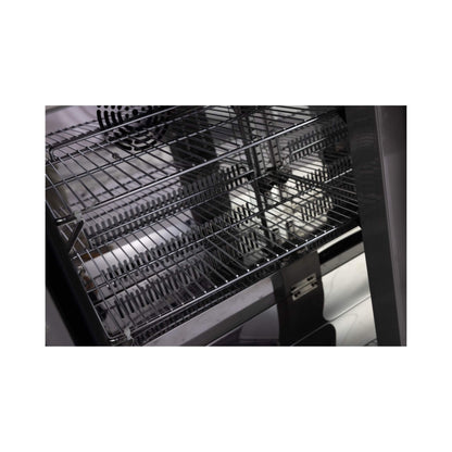 Large Black Stainless Steel Single-Door Fridge For Outdoor Kitchen Islands