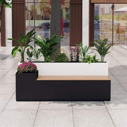 Large Outdoor All-Weather Commercial Flower Box Potting Bench