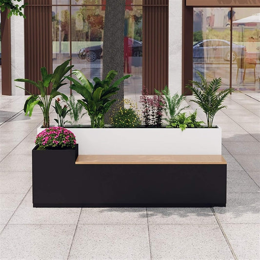 Large Outdoor All-Weather Commercial Flower Box Potting Bench