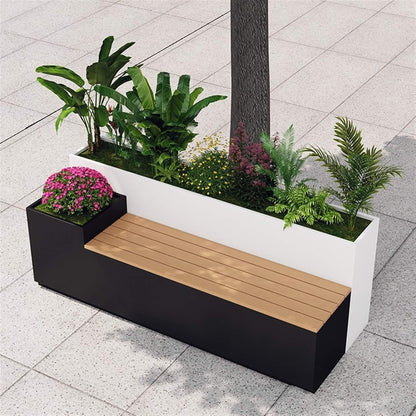 Large Outdoor All-Weather Commercial Flower Box Potting Bench