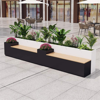 Large Outdoor All-Weather Commercial Flower Box Potting Bench