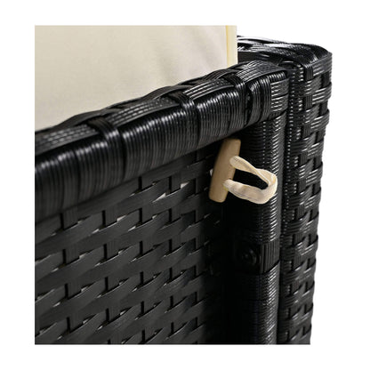 Alora Large Outdoor Quadrilateral Spa Surround Rattan Sectional Sofa Set With Storage Compartments