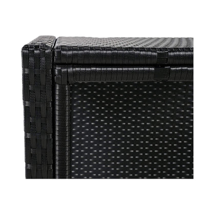 Alora Large Outdoor Quadrilateral Spa Surround Rattan Sectional Sofa Set With Storage Compartments