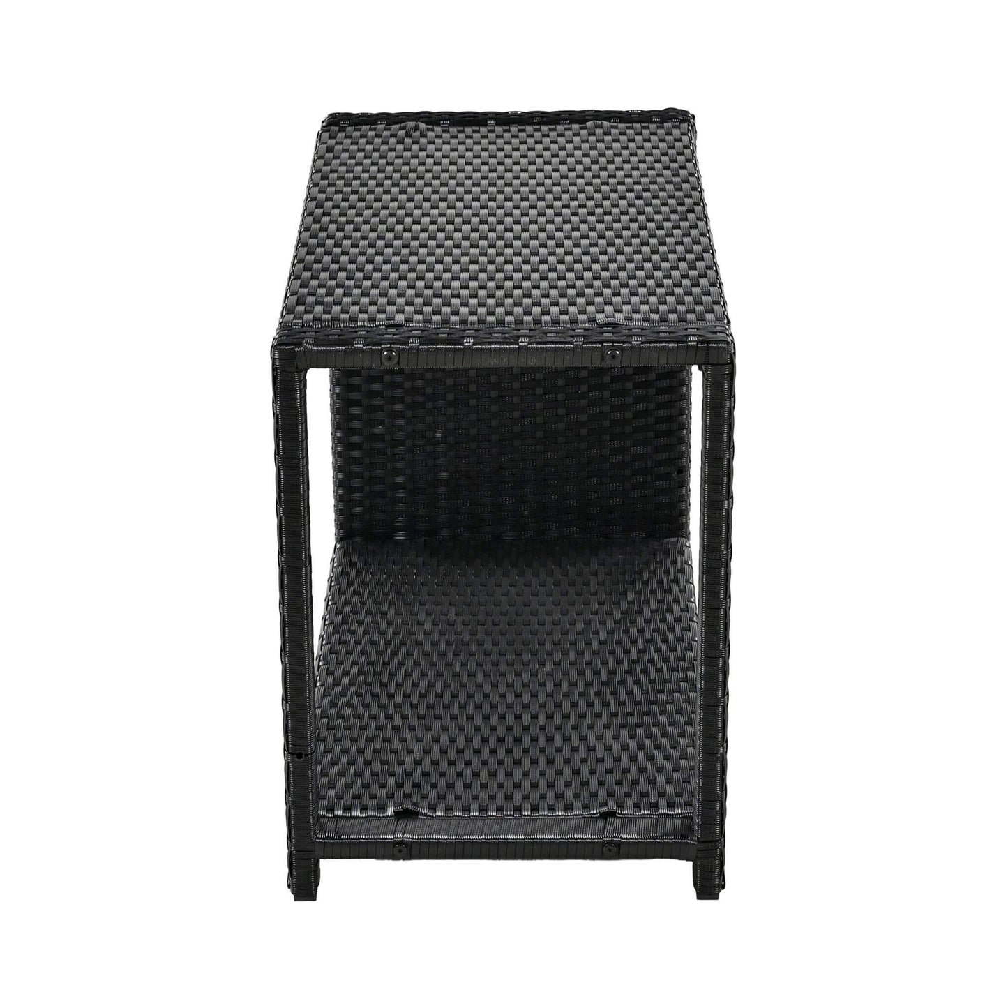 Alora Large Outdoor Quadrilateral Spa Surround Rattan Sectional Sofa Set With Storage Compartments