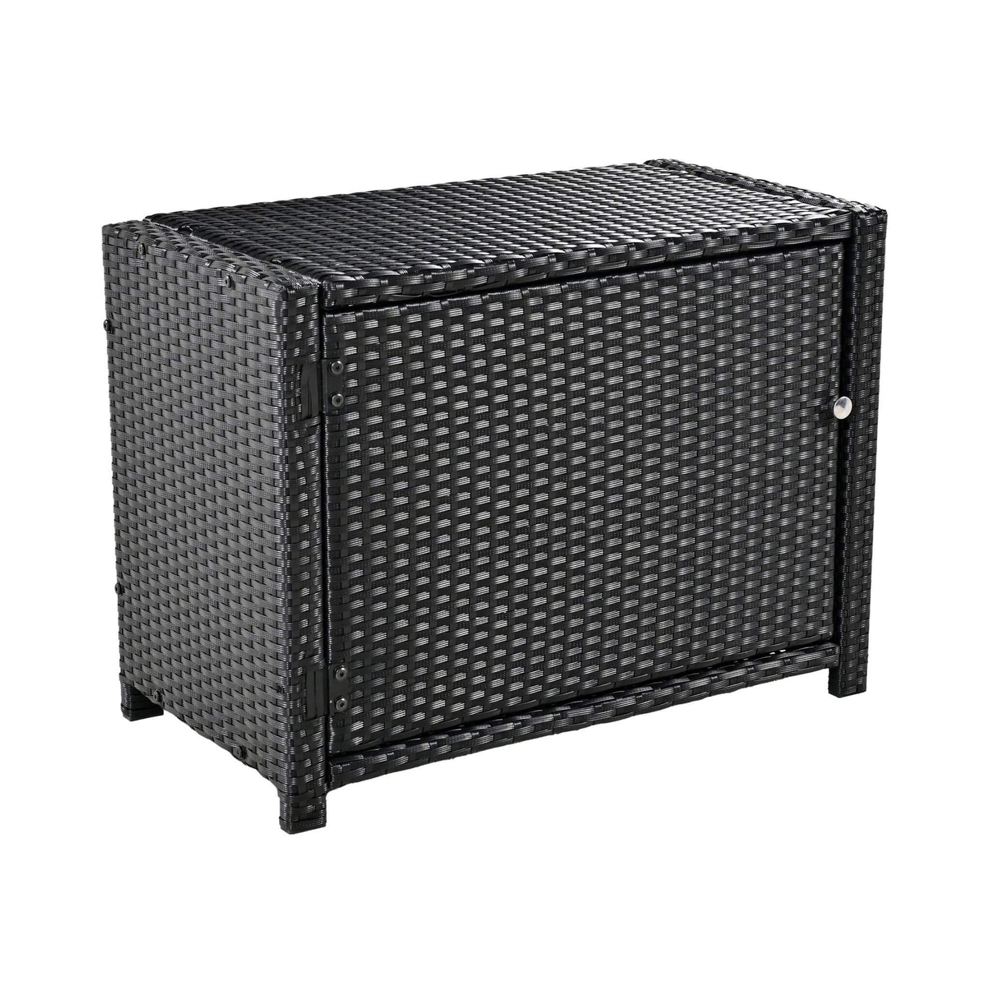 Alora Large Outdoor Quadrilateral Spa Surround Rattan Sectional Sofa Set With Storage Compartments