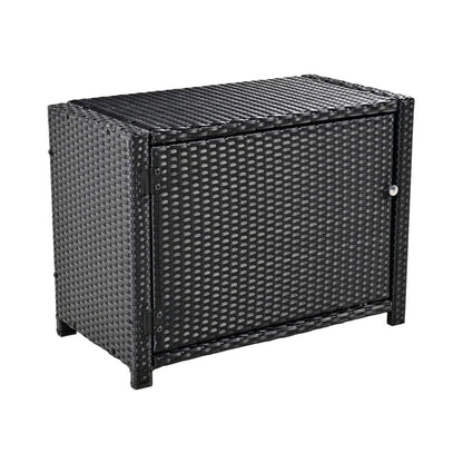 Alora Large Outdoor Quadrilateral Spa Surround Rattan Sectional Sofa Set With Storage Compartments