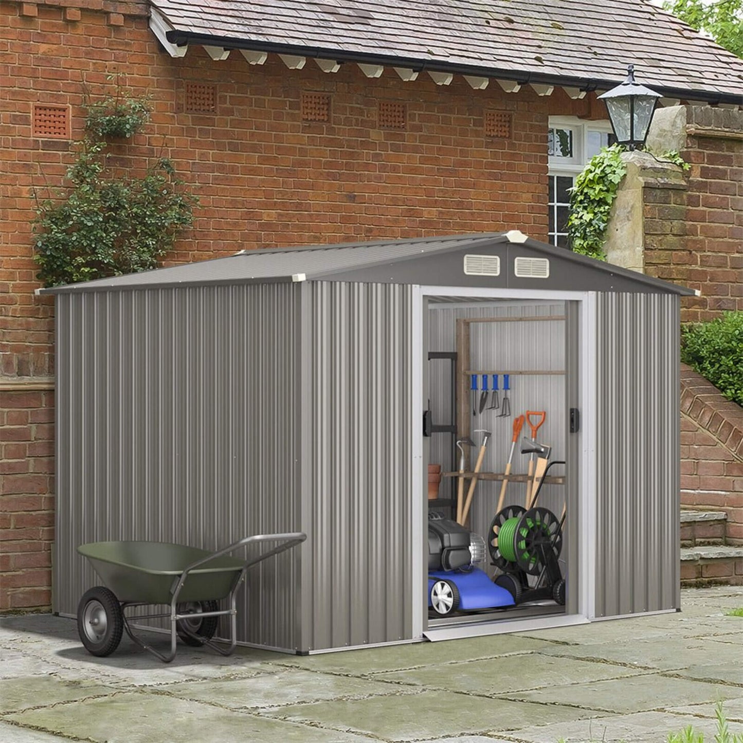 8FT x 6FT Alora Premium Outdoor Steel Tool Storage Garden Backyard Shed
