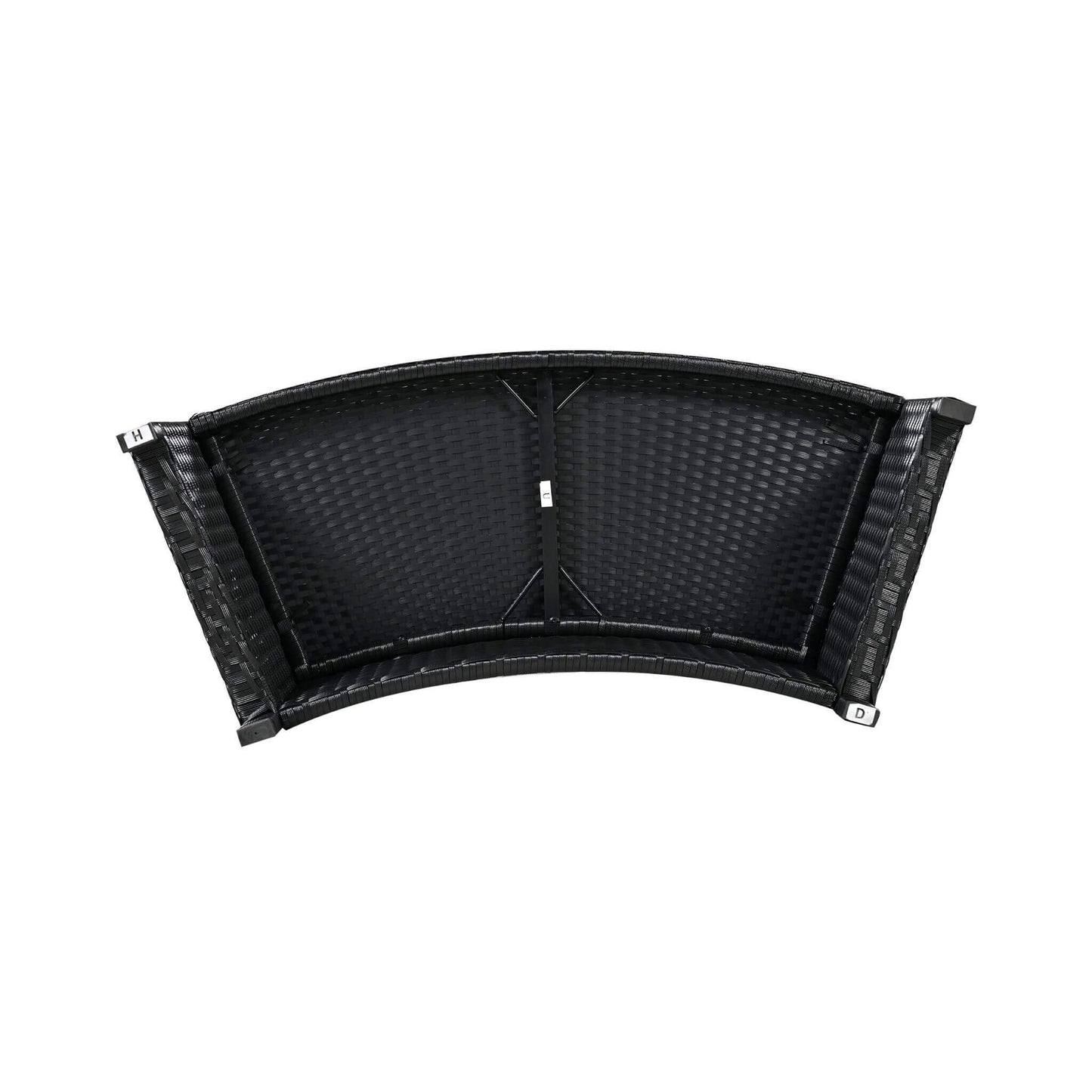 Alora Large Premium Surround Spa Patio Rattan Sofa Set With Storage Compartments And Cushions