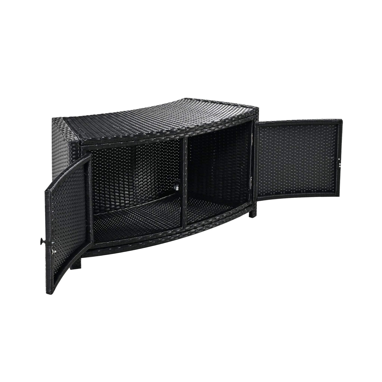 Alora Large Premium Surround Spa Patio Rattan Sofa Set With Storage Compartments And Cushions