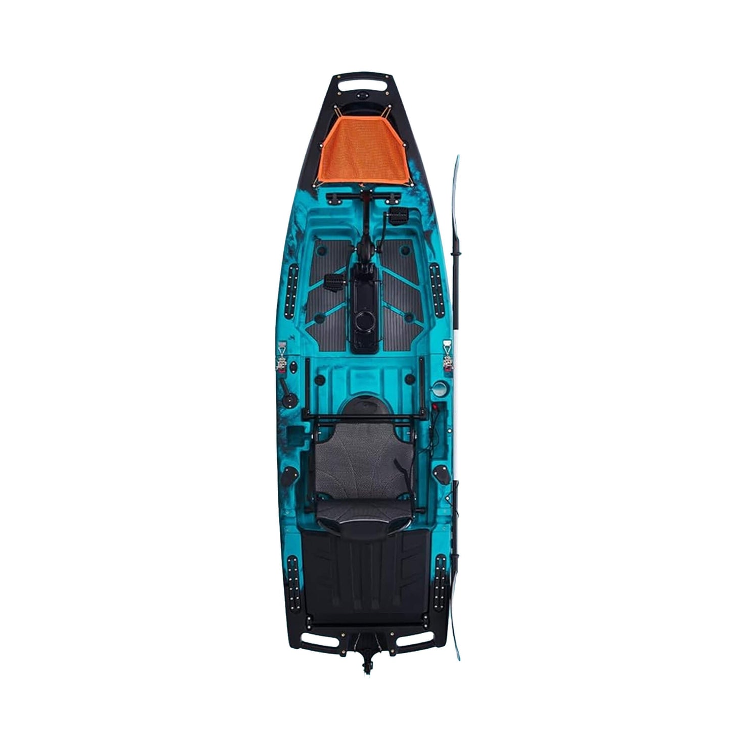 Lightweight 10FT 1-Person Modular Fishing Kayak with Propeller Drive System