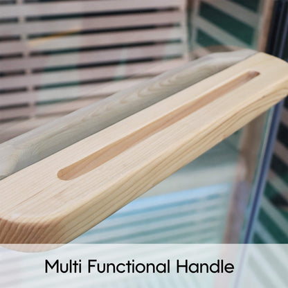 Thermora Luxury 2-Person Canadian Hemlock Wood Far Infrared Home Sauna