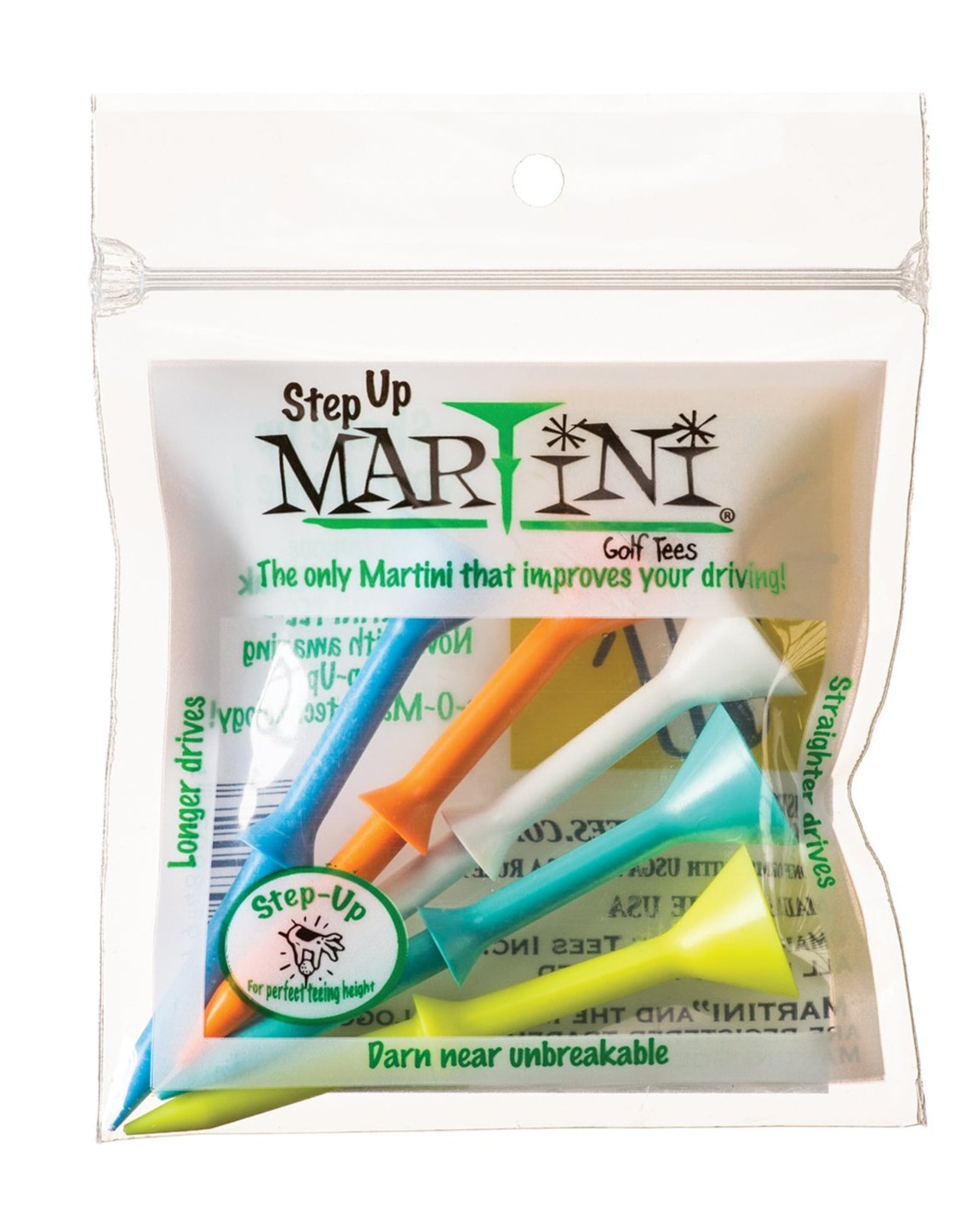 Martini 3-1/4 inch Golf Tees