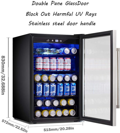Matte Beverage Refrigerator and Cooler W58128H