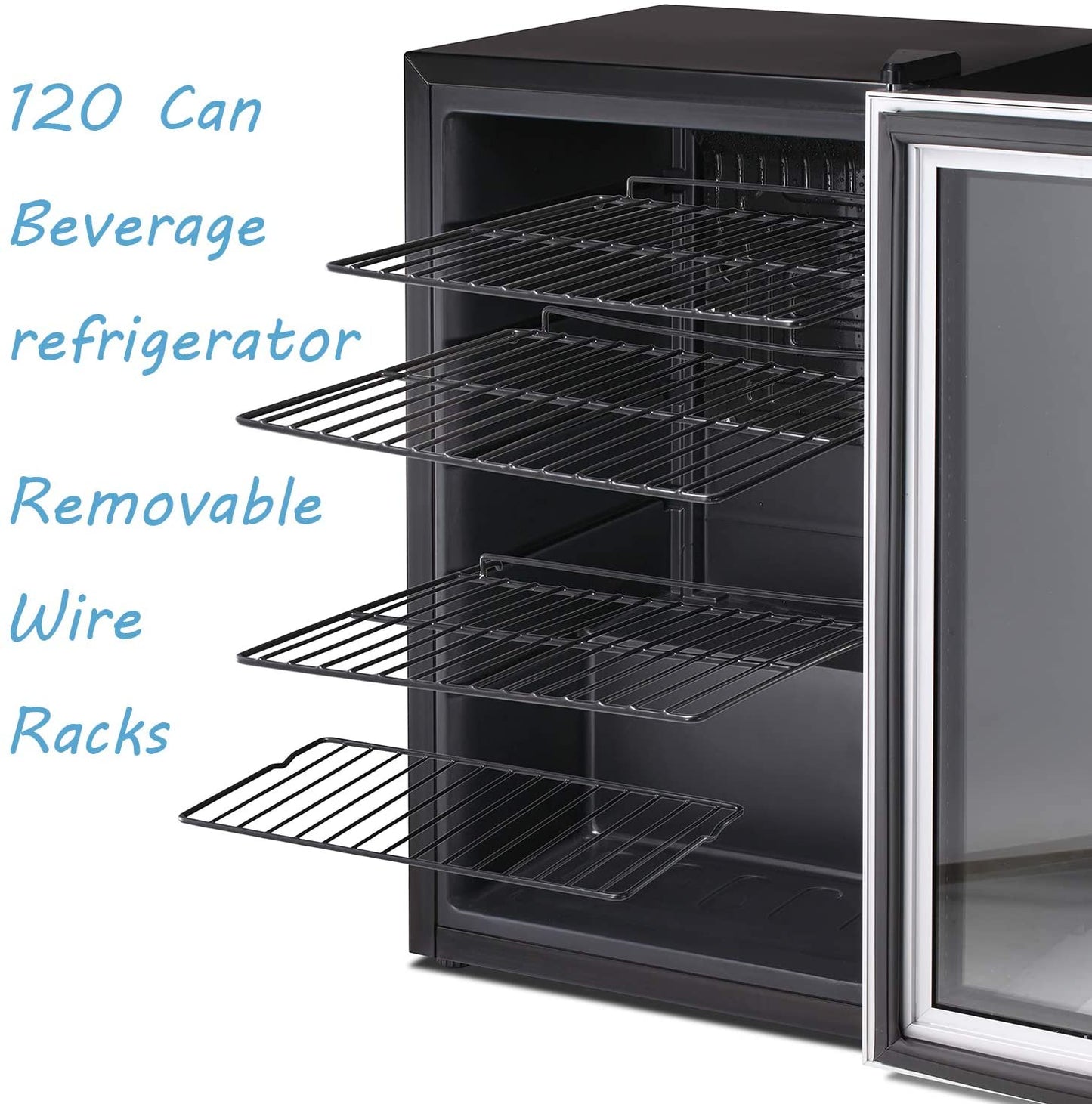 Matte Beverage Refrigerator and Cooler W58128H