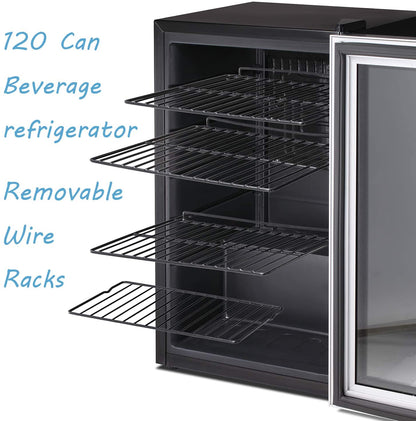 Matte Beverage Refrigerator and Cooler W58128H