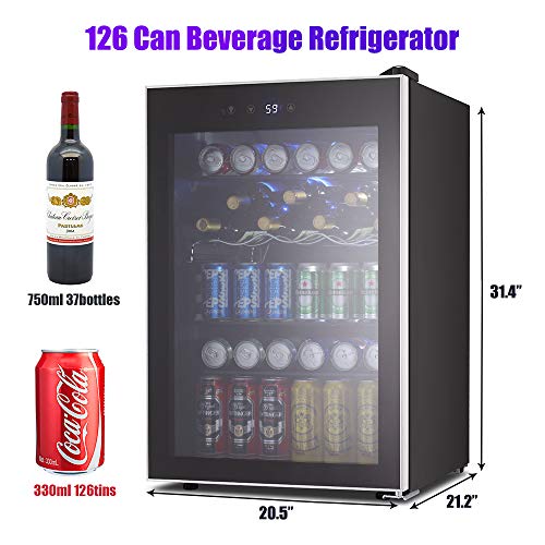 Matte Beverage Refrigerator and Cooler W58128H
