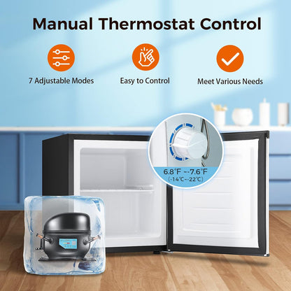 1.6 2.6 3.2 CU FT Mini Fridge with Freezer