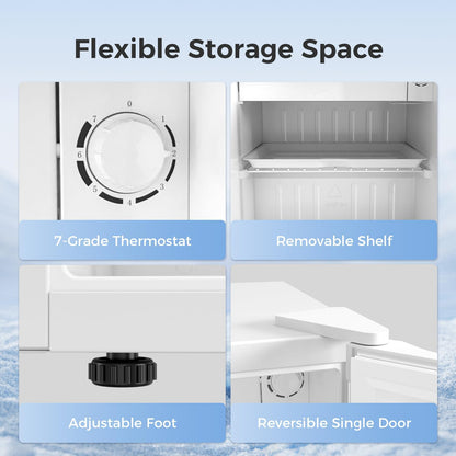 1.6 2.6 3.2 CU FT Mini Fridge with Freezer