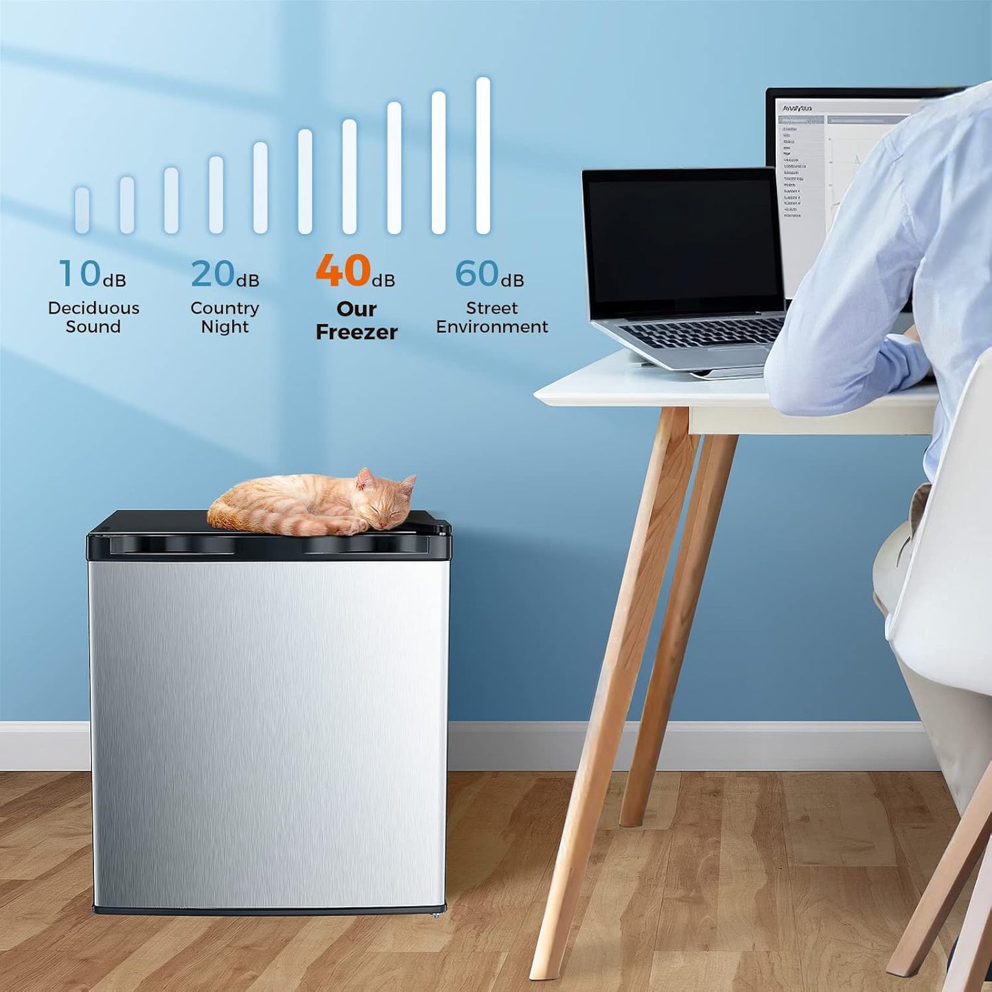 1.6 2.6 3.2 CU FT Mini Fridge with Freezer