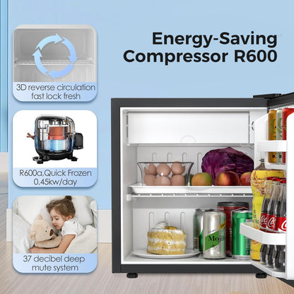 1.6 2.6 3.2 CU FT Mini Fridge with Freezer