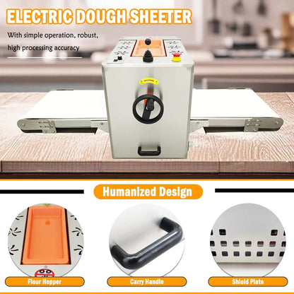 Mini Reversible Stainless Steel Commercial Pastry Pizza Dough Roller Sheeter