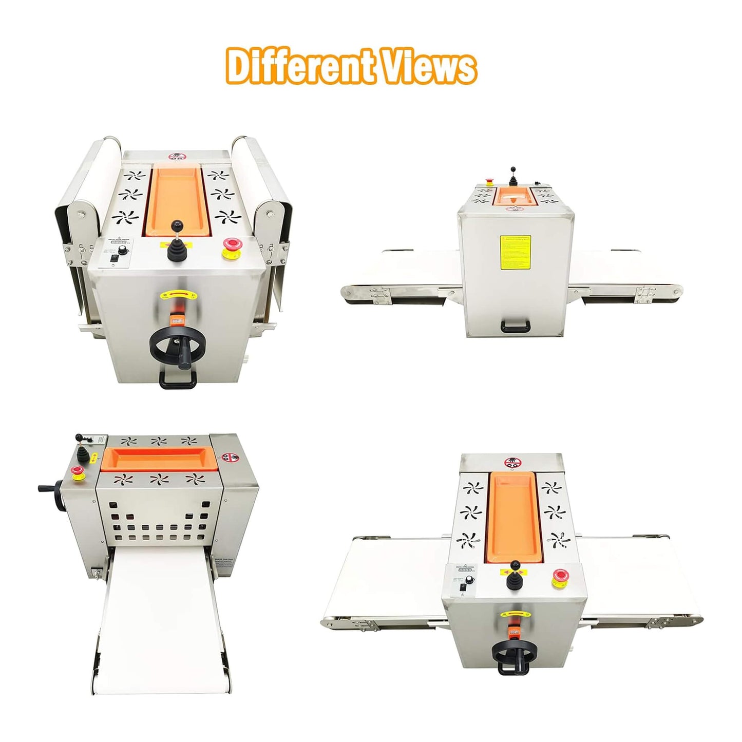 Mini Reversible Stainless Steel Commercial Pastry Pizza Dough Roller Sheeter