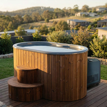 SaunaLife Model S2NC/BC 2-Person Immersion Tub With Combination Water Chiller and Heater