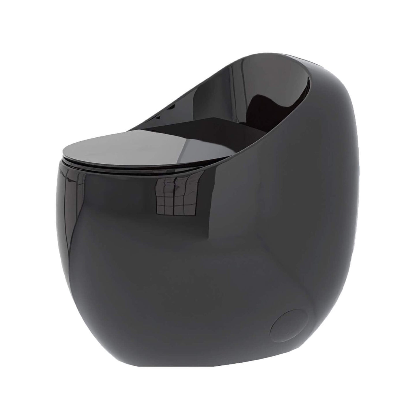 Nuvia Modern 1.28 GPF Single Flush 1-Piece Ceramic Egg-Shaped Toilet