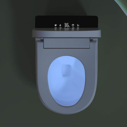 Nuvia Modern Compact Smart Tankless Toilet with Bidet, Auto Open, Auto Flush, Heated Seat and Air Dryer