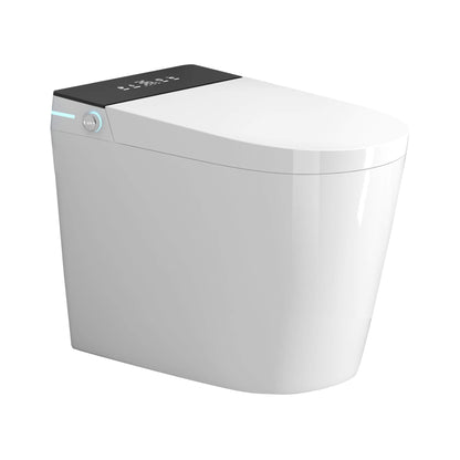 Nuvia Modern Compact Smart Tankless Toilet with Bidet, Auto Open, Auto Flush, Heated Seat and Air Dryer