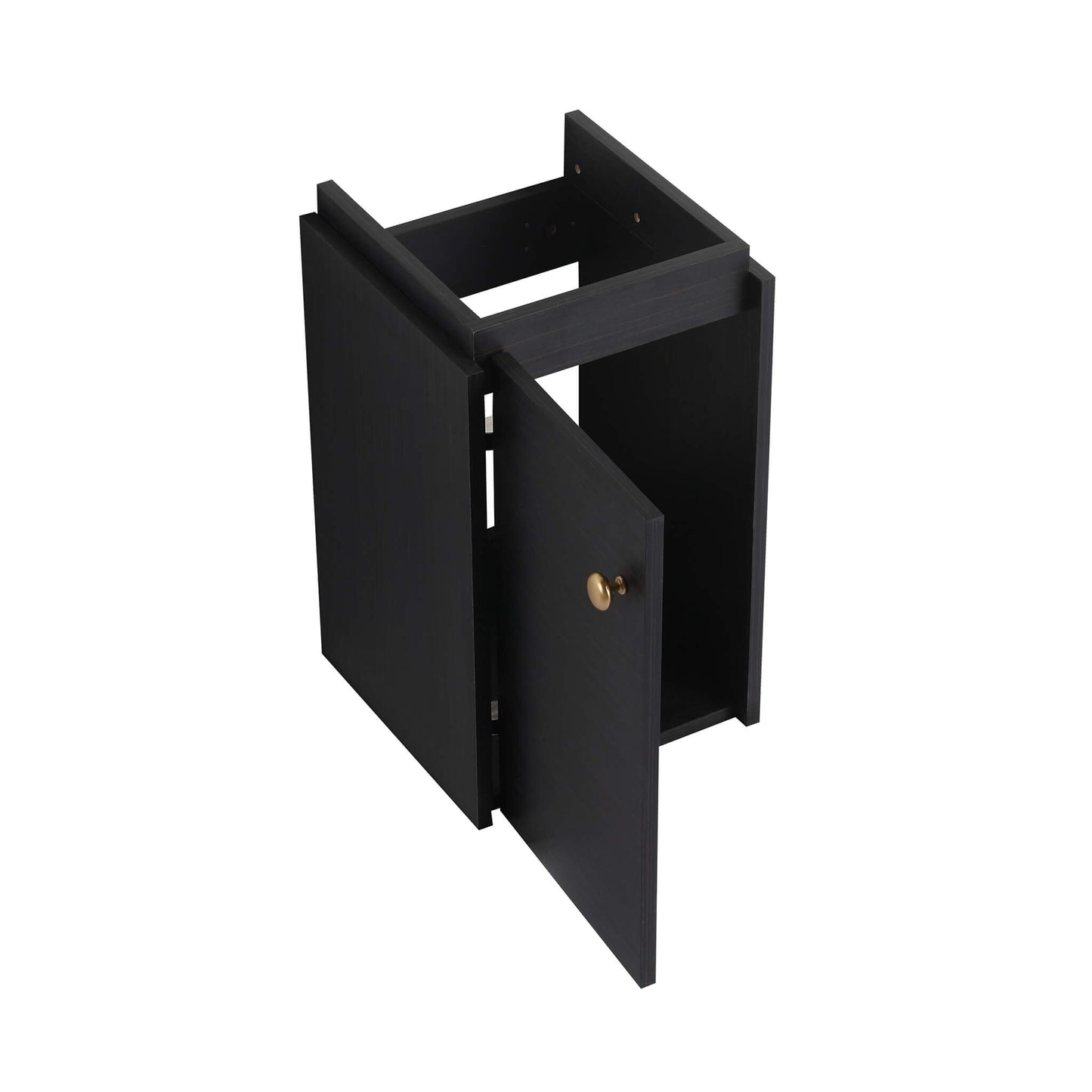 Nuvia Modern Wall-Mounted Bathroom Vanity with Ceramic Sink and Soft Close Door