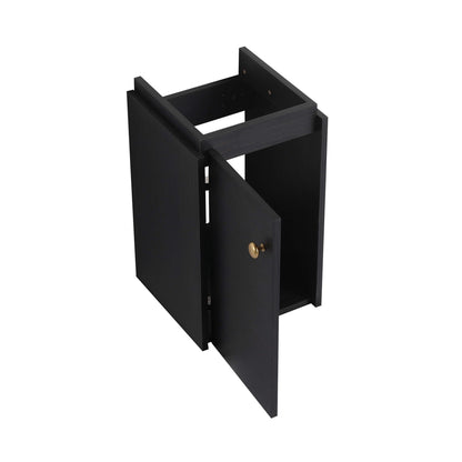 Nuvia Modern Wall-Mounted Bathroom Vanity with Ceramic Sink and Soft Close Door