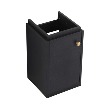 Nuvia Modern Wall-Mounted Bathroom Vanity with Ceramic Sink and Soft Close Door
